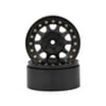 SSD RC SSD00003  SSD RC D Hole 1.9 Steel Beadlock Crawler Wheels (Black) (2)