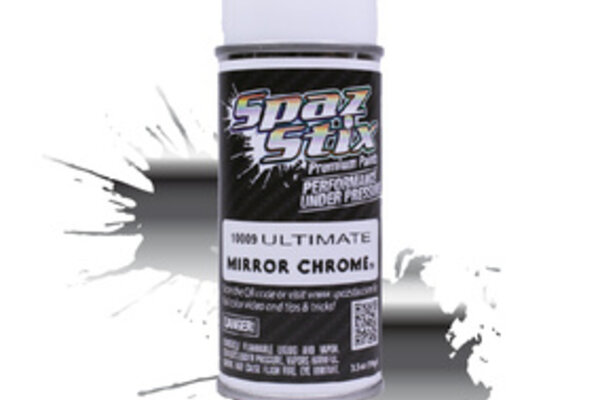 Spaz Stix SZX10009  Ultimate Mirror Chrome Aerosol Paint, 3.5oz Can