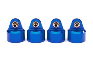 Traxxas 8964X Shock caps, aluminum (blue-anodized), GT-Maxx® shocks (4)