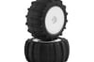 JCONCEPTS JCO4040-1221 JConcepts Mini-T 2.0 Animal Pre-Mounted Rear Tires (White) (2) (Green)