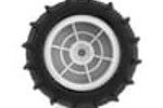 JCONCEPTS JCO4040-1221 JConcepts Mini-T 2.0 Animal Pre-Mounted Rear Tires (White) (2) (Green)