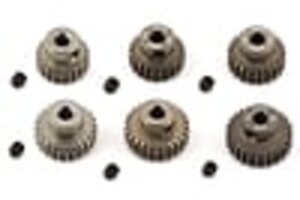Yeah Racing YEA-MG-48021-026  Yeah Racing Hard Coated 48P Aluminum Pinion Gear Set (21, 22, 23, 24, 25, 26T) (3.17mm Bore)