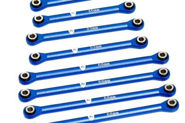 Powerhobby PHBTRX589Blue  Powerhobby Aluminum Suspension link Set Traxxas TRX-4M Blue