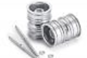 Powerhobby PHBSCX24772Silver Powerhobby 1/24 Axial SCX24 Aluminum Dually Wheels w/Driver Shaft