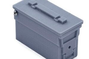 Exclusive RC ERC10-9005-FGY  Military Ammo Box w/Opening Lid (Grey)
