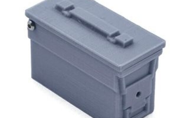 Exclusive RC ERC10-9005-FGY  Military Ammo Box w/Opening Lid (Grey)