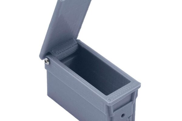 Exclusive RC ERC10-9005-FGY  Military Ammo Box w/Opening Lid (Grey)