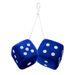 Exclusive RC ERC10-3077-DB   Hanging Dice (Deep Blue)