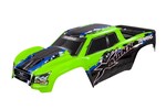 Traxxas 7811G Body, X-Maxx®, green (painted, decals applied) (assembled with front & rear body mounts, roof skid plate, rear body support, and tailgate protector)