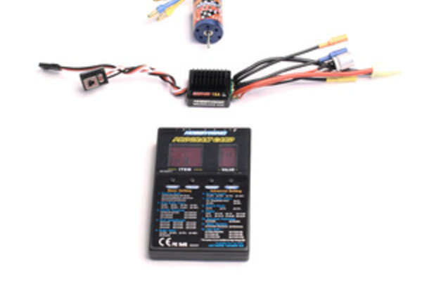 Hobbywing A1 Combo, EzRun 18A SL ESC, EzRun Series 12T/2030(7800Kv) Motor, Digital LED Program Card