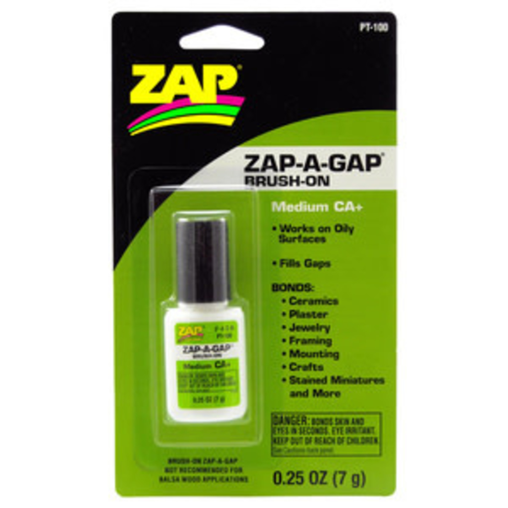 PAA PAAPT100  Zap-A-Gap Brush On,  .25oz, Carded