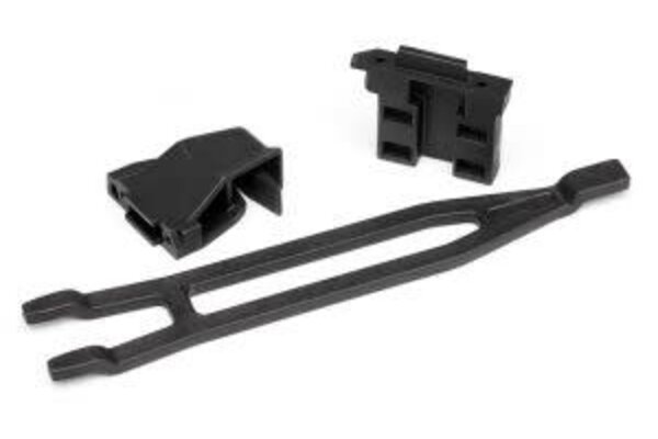 Traxxas 7426X Battery hold-downs, tall (2) (allows for installation of taller, multi-cell batteries)