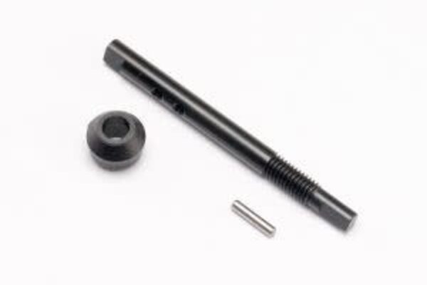 Traxxas Input shaft (slipper shaft)/ bearing adapter (1)/pin (1)