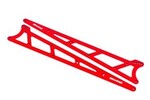 Traxxas 9462R Side plates, wheelie bar, red (aluminum) (2)