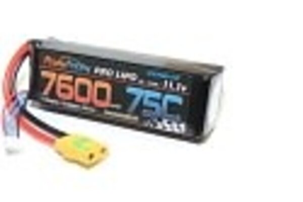 Powerhobby PH3S7600MAH75CXT90HC    3s 11.1v 7600mah 75c Lipo Battery w XT90 Plug Hard Case