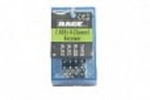 Rage R/C RGRB1236B     2.4Ghz Auto-Bind Receiver: Black Marlin BL,SuperCat 700BL