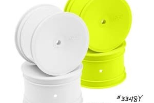 JCONCEPTS JCO3348W  Mono 2.2" 1/10 Buggy Rear Wheel, White, 4pc