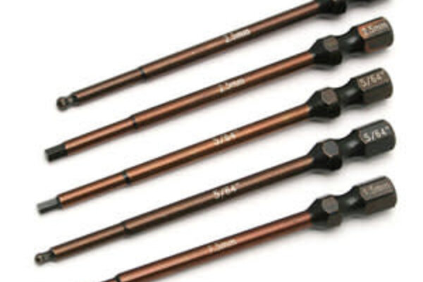 Team Associated ASC1674   Factory Team 1/4" 5-Piece Power Tool Tips Set
