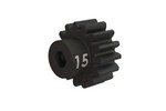 Traxxas 3945X Gear, 15-T pinion (32-p), heavy duty (machined, hardened steel) (fits 3mm shaft)/ set screw