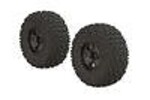 ARRMA ARA550087   'Fortress SC' Tire Set Glued Gun Metal (2)
