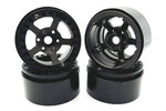 Racers Edge RCE3465  1.9" Aluminum Beadlock Rims (4pcs) 5 Star, Black Titanium