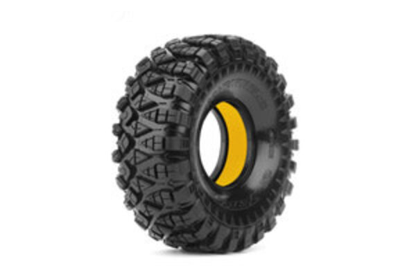JETKO JKO3302SS6214YL  1/10 2.2 Crawler Adventurer Tires, Super Soft (Yellow)