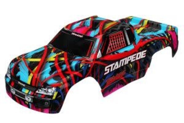 Traxxas 3649  BODY STAMPEDE HWN DECAL APPLD
