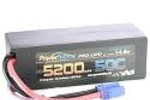 Powerhobby PHB4S520050CEC5HCS  5200mAh 14.8V 4S 50C LiPo Battery with Hardwired EC5