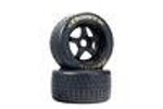 ARRMA ARA550085  dBoots Hoons 53/107 2.9 Pre-Mounted Belted Tires, Gold, 17mm Hex, 5-Spoke (2)