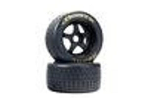 ARRMA ARA550085  dBoots Hoons 53/107 2.9 Pre-Mounted Belted Tires, Gold, 17mm Hex, 5-Spoke (2)