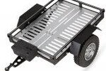 Powerhobby Trailer02-Silver   Powerhobby 1/10 CNC Machined Single Axle Scale Truck Small Trailer Crawler Silver