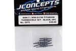 J Concepts JCO2975 Mini-T 2.0 And B Fin Titanium Turnbuckle Steer Black J Concepts JCO2975 Mini-T 2.0 And B Fin Titanium Turnbuckle Steer Black
