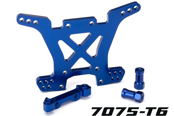Traxxas 6838X  SHOCK TOWER REAR ALUMINUM BLUE