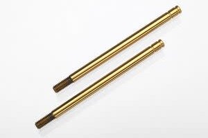 Traxxas 1664T Shock shafts, hardened steel, titanium nitride coated (long) (2)