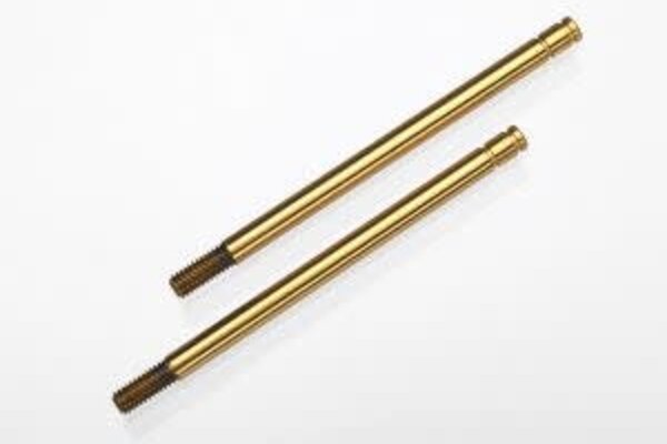 Traxxas 1664T Shock shafts, hardened steel, titanium nitride coated (long) (2)