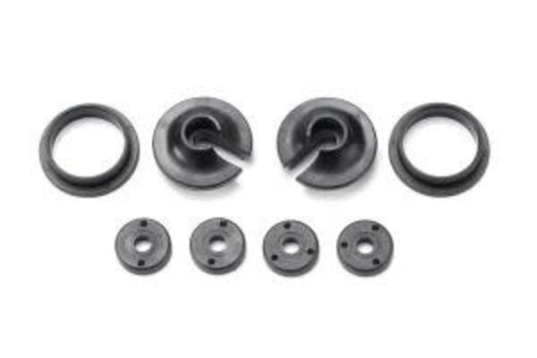 Traxxas 3768  Spring retainers, upper & lower (2)/ piston head set (2-hole (2)/ 3-hole (2))