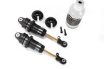 Traxxas 7461X Shocks, GTR long hard-anodized, PTFE-coated bodies with TiN shafts (assembled) (2) (without springs)