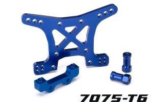 Traxxas 6839X Shock tower, front, 7075-T6 aluminum (blue-anodized)