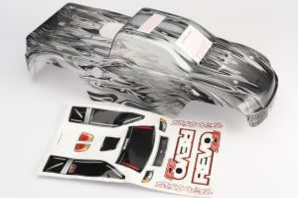 Traxxas 5387X Body, Revo® 3.3, ProGraphix® (replacement for painted body. Graphics are printed, requires paint & final color application)/decal sheet