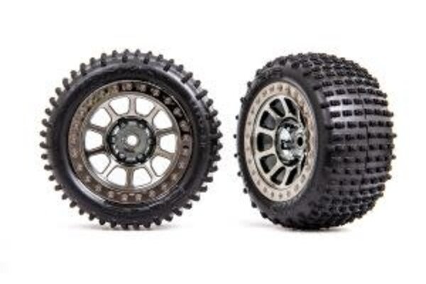 Traxxas 2470T  T&W BLK CHRM 2.2/ALIAS REAR TIRE