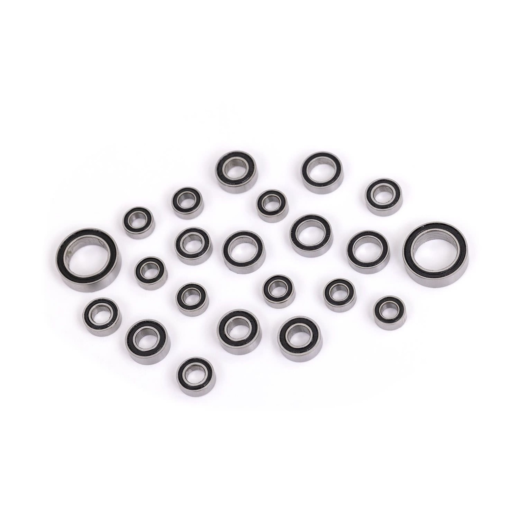 Traxxas 9745X   Ball bearing set, black rubber sealed, complete (3x6x2.5mm (8), 5x8x2.5mm (4), 4x8x3mm (4), 8x12x3.5mm (2), 3.5x7x2.5mm (4))
