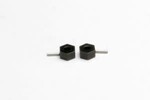 Traxxas 4959 Hex wheel hubs (tall offset, 14x7.5mm) (2)/ axle pins (2.5x12mm) (2)