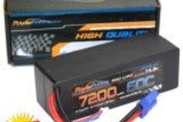 Powerhobby PHB4S720060CEC5HCS  4S 14.8V 7200MAH 60C w/ EC5 Hard Case