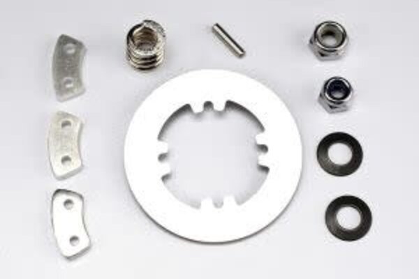 Traxxas 5352R Rebuild kit (heavy duty), slipper clutch (steel disc/ aluminum friction pads (3)/ spring (1)/ 2x9.8mm pin/ 5x8mm MW/ 5.0mm NL (1)/ 4.0mm NL (1))