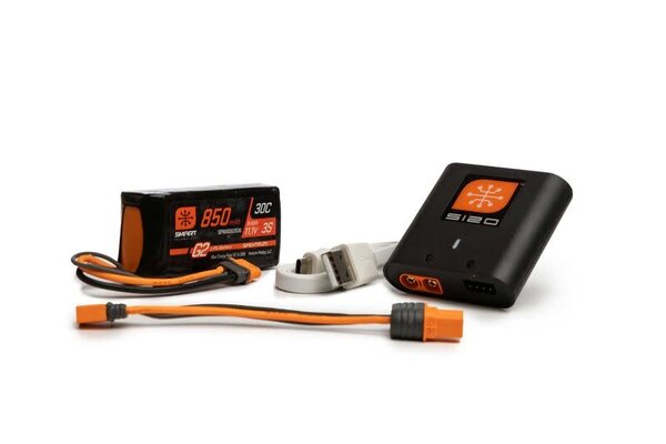 SPEKTRUM SPMXPSA100  Smart G2 Powerstage Air Bundle: 3S 850mAh LiPo Battery / S120 Charger