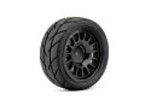 Jetko Tires JKO3203CBSSG 1/10 GT Evolution Tires Mounted on Black Claw Rims, Super Soft (4)