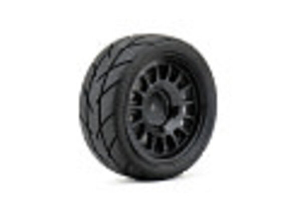 Jetko Tires JKO3203CBSSG 1/10 GT Evolution Tires Mounted on Black Claw Rims, Super Soft (4)