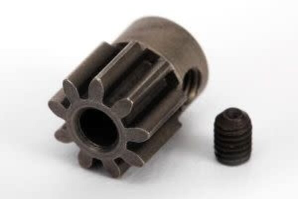 Traxxas Gear, 9-T pinion (32-p) (steel) (fits 3mm shaft)/ set screw