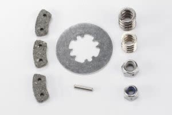 Traxxas 5552X   Rebuild kit, slipper clutch (steel disc/ friction pads (3)/ spring (2)/ pin/ 4.0mm NL (1)/ 5.0mm NL (1))