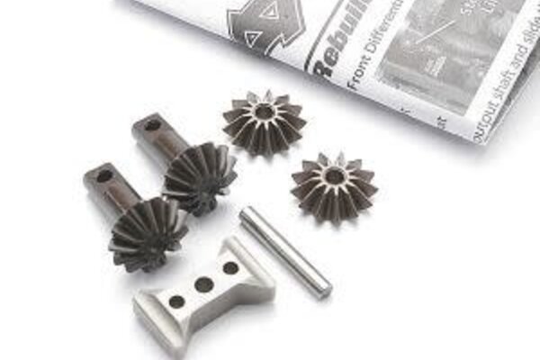 Traxxas 5382X Gear set, differential (output gears (2)/ spider gears (2)/ spider gear shaft/ diff carrier support)